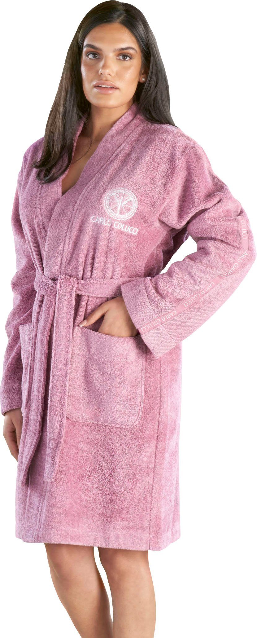 CARLO COLUCCI Damenbademantel Vito, ideal für Sauna & Spa, Hotelbademantel, günstig online kaufen