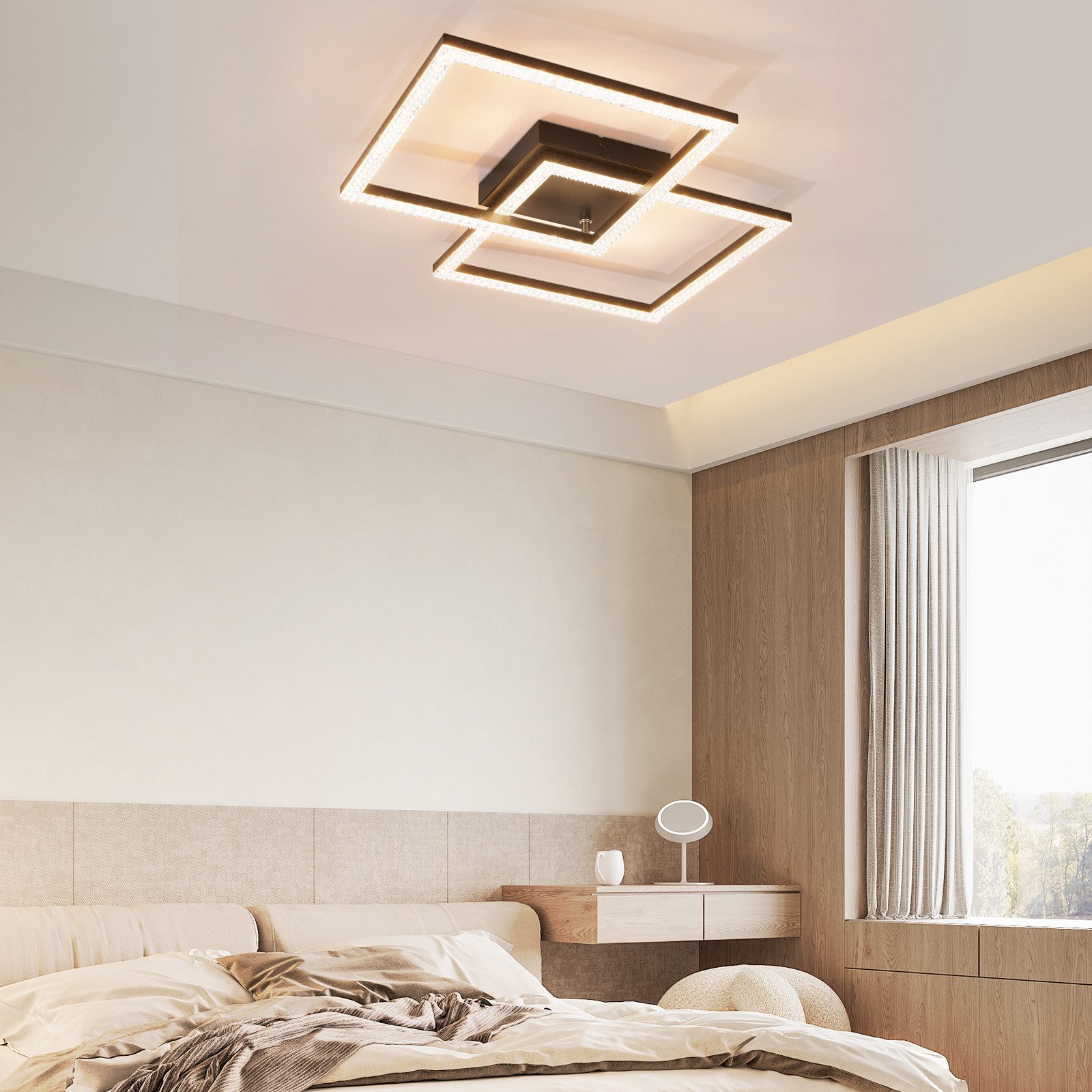 ZMH LED Deckenleuchte Wohnzimmer Modern 2 Flammig 24W Deckenlampe Küche - W günstig online kaufen