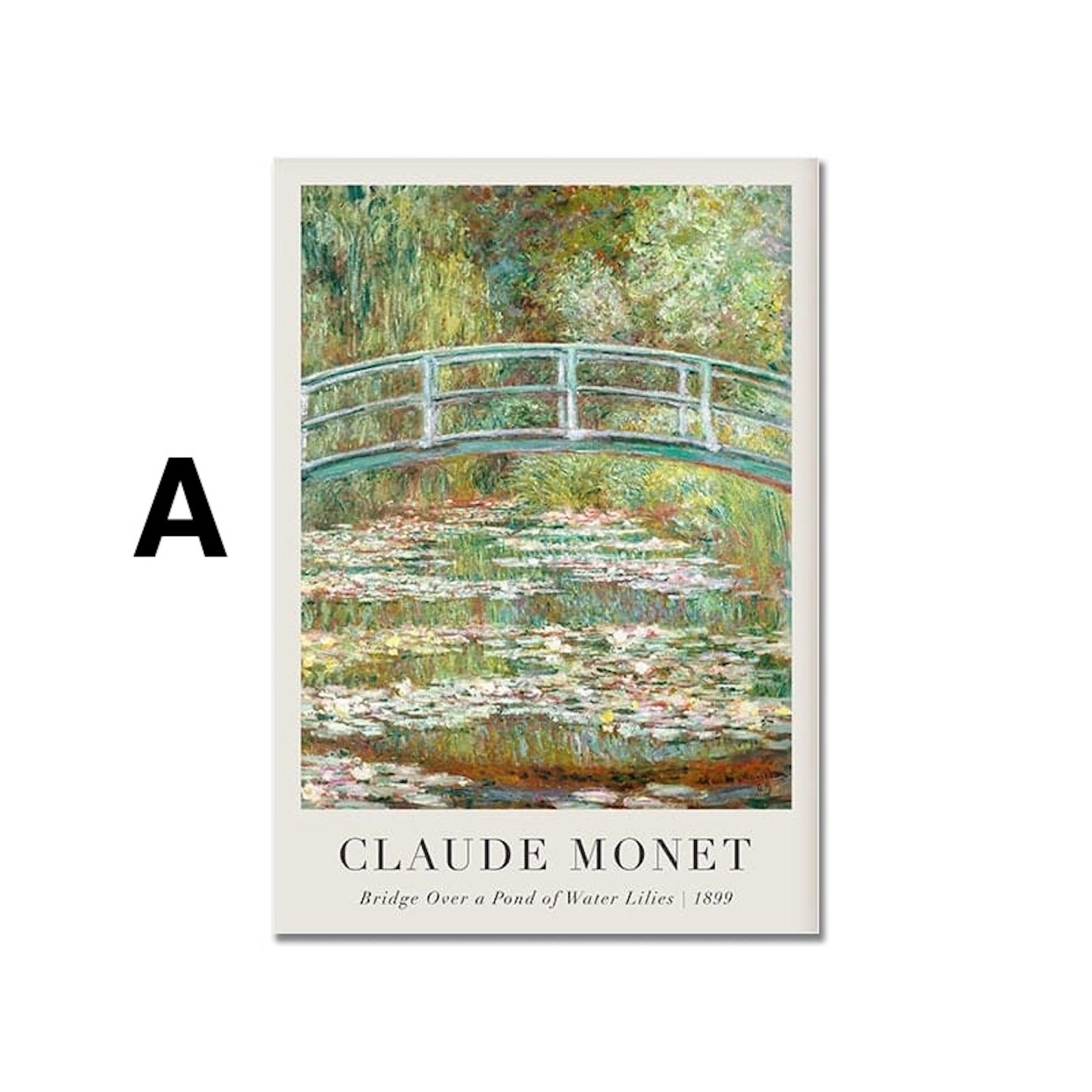 JUSTGOODMOOD Poster Vintage Claude Monet Sommer als Deko Print ohne Rahmen F 10 x 15 cm, F (1 St)