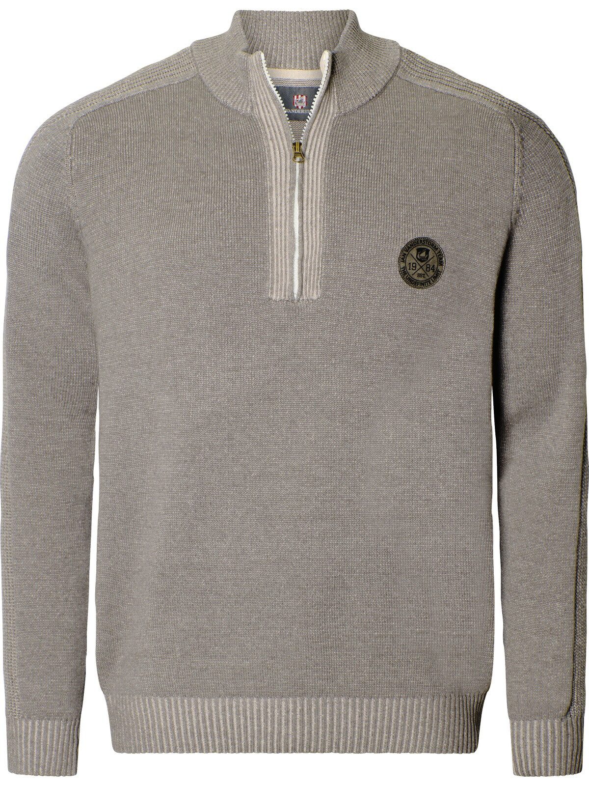 Jan Vanderstorm Strickpullover BENJAS mit schickem Troyerkragen