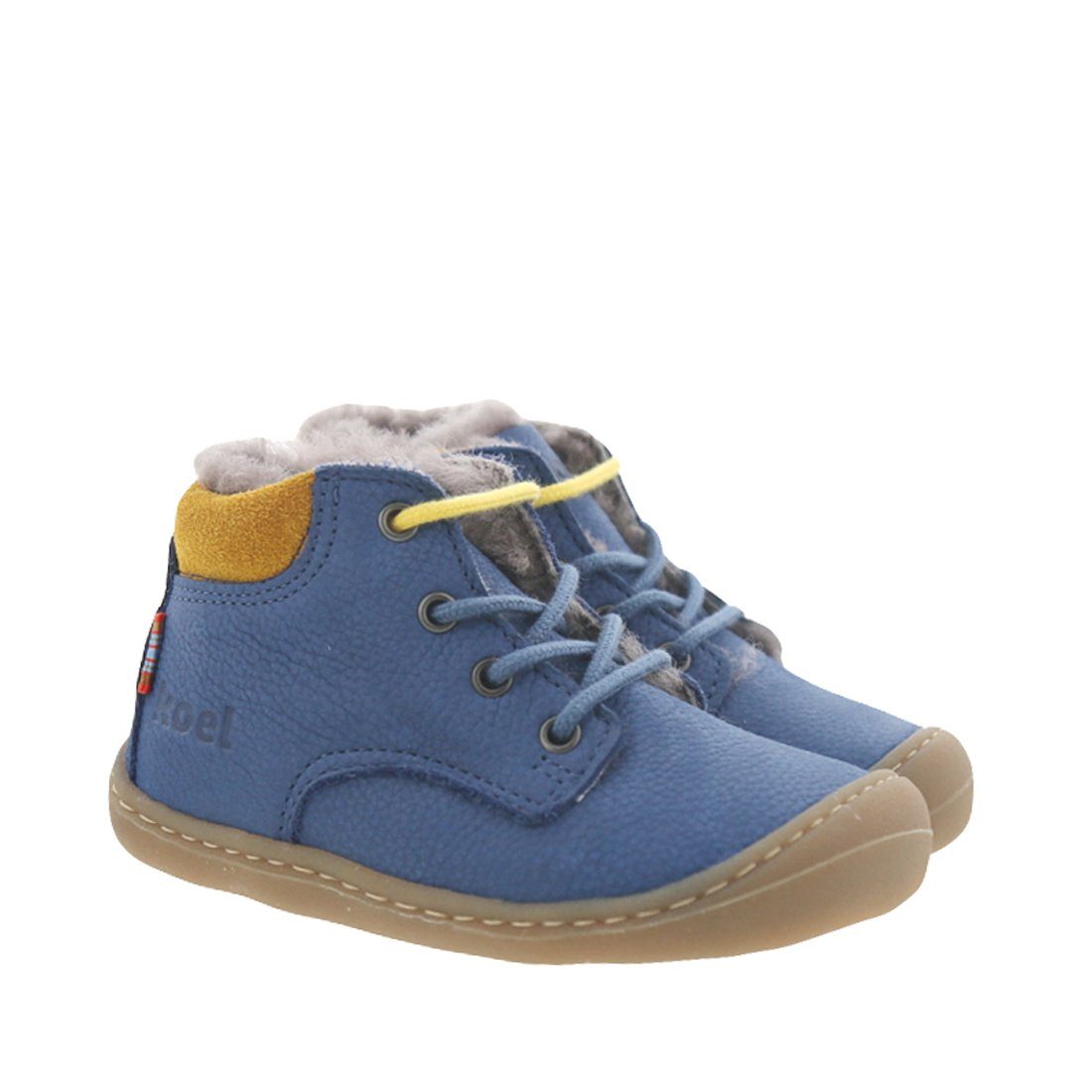 KOEL Koel Barfußschuhe Lauflernschuh Сапоги Bill Leder Lammfell Schnürstiefelette