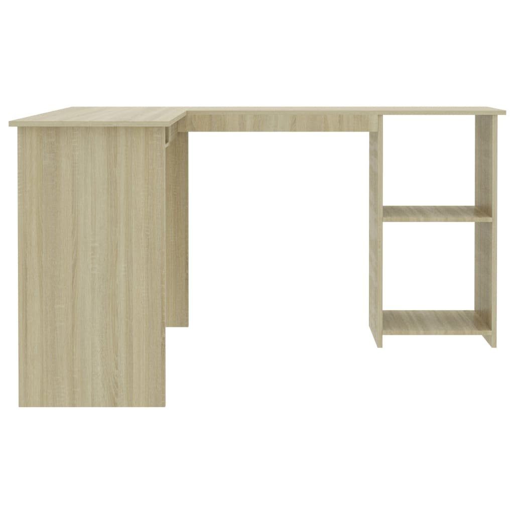 Eckschreibtisch L-Form Holzwerkstoff cm 120x140x75 Sonoma-Eiche Schreibtisch furnicato