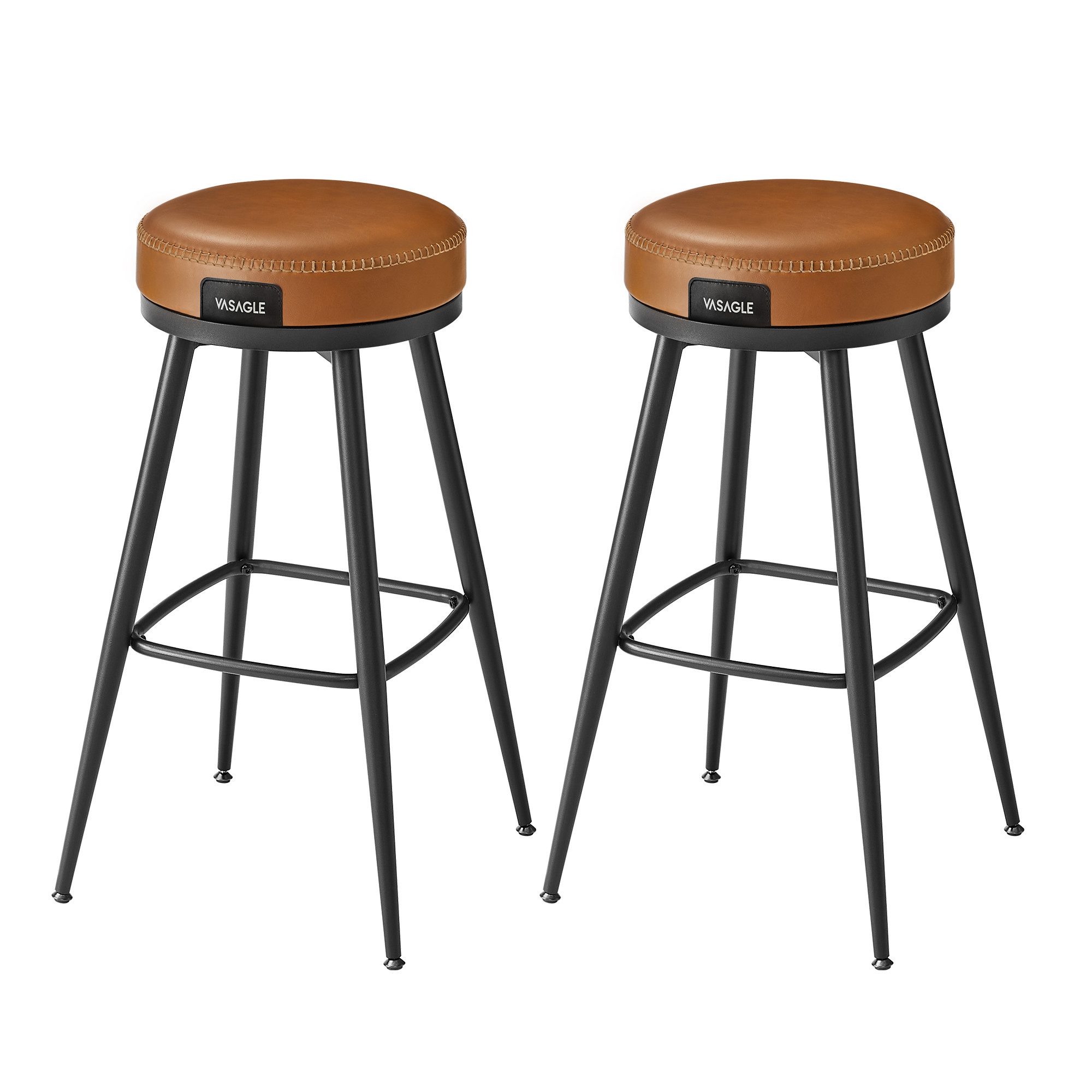 VASAGLE Barhocker (Set, 2er), drehbar, Kunstleder, günstig online kaufen