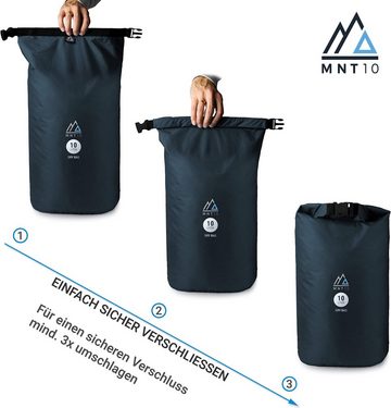 MNT10 Taschenorganizer Dry Bag Ultra-Light, Blau, 5l, 10l, 15l, Wasserdichte Tasche, Wasserfeste Tasche Ultra-Light für Reisen und Outdoor