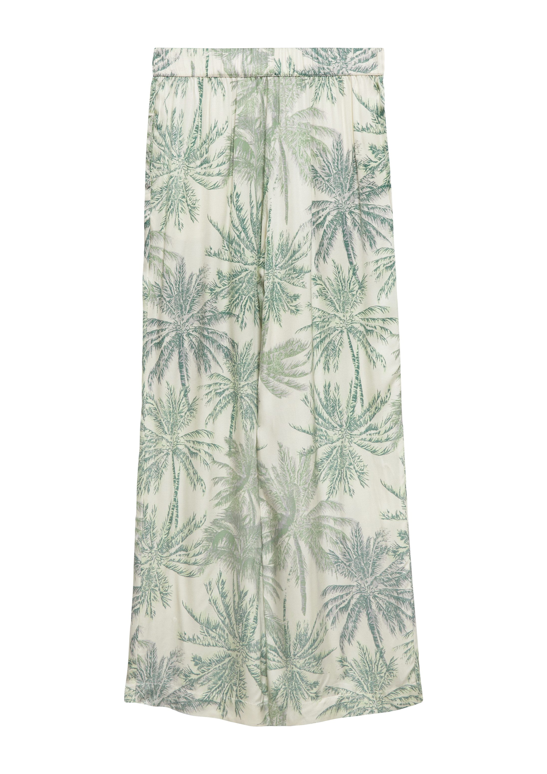 s.Oliver Chinos Hose Wide-Leg-Hose aus Satin mit Elastikbund