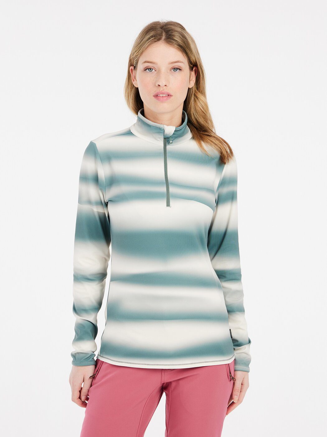 Protest Fleecepullover PRTNOON 1/4 zip active top Evergreen