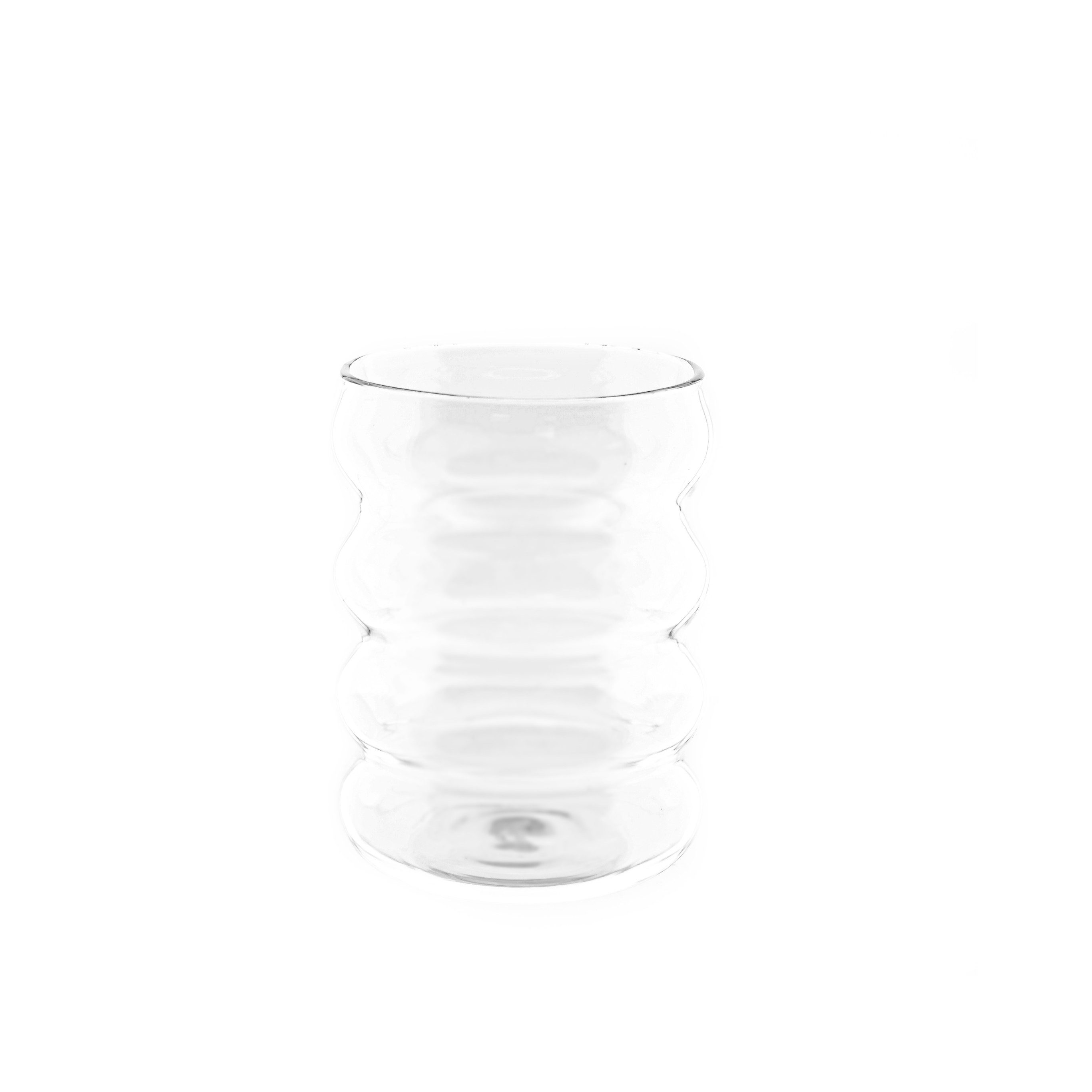 Gläser-Set Mulex Glas Wave Getränkebecher Cocktail Kaffeegläser - 300 ml