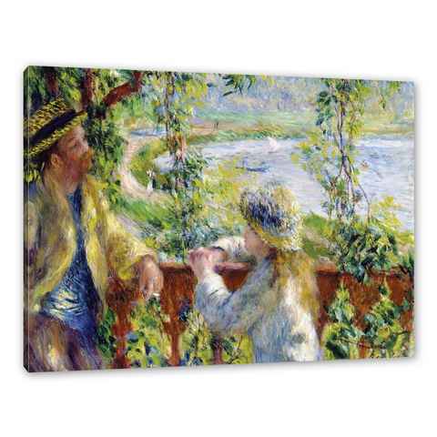 Pixxprint Leinwandbild Pierre-Auguste Renoir - Am Wassernahe des Sees, Pierre-Auguste Renoir - Am Wassernahe des Sees (1 St), Leinwandbild fertig bespannt, inkl. Zackenaufhänger