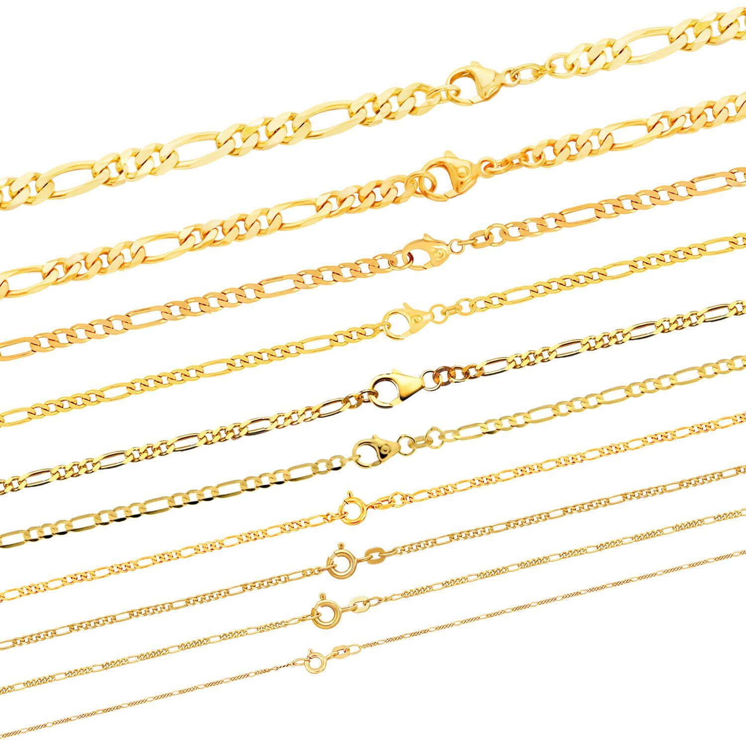 HOPLO Goldkette Goldkette Figarokette Länge 21cm günstig online kaufen
