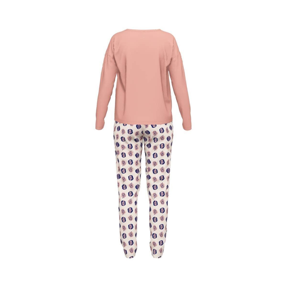 TOM TAILOR Pyjama »Damen Schlafanzug - Pyjama, Viskose, Rundhals,« online  kaufen | OTTO