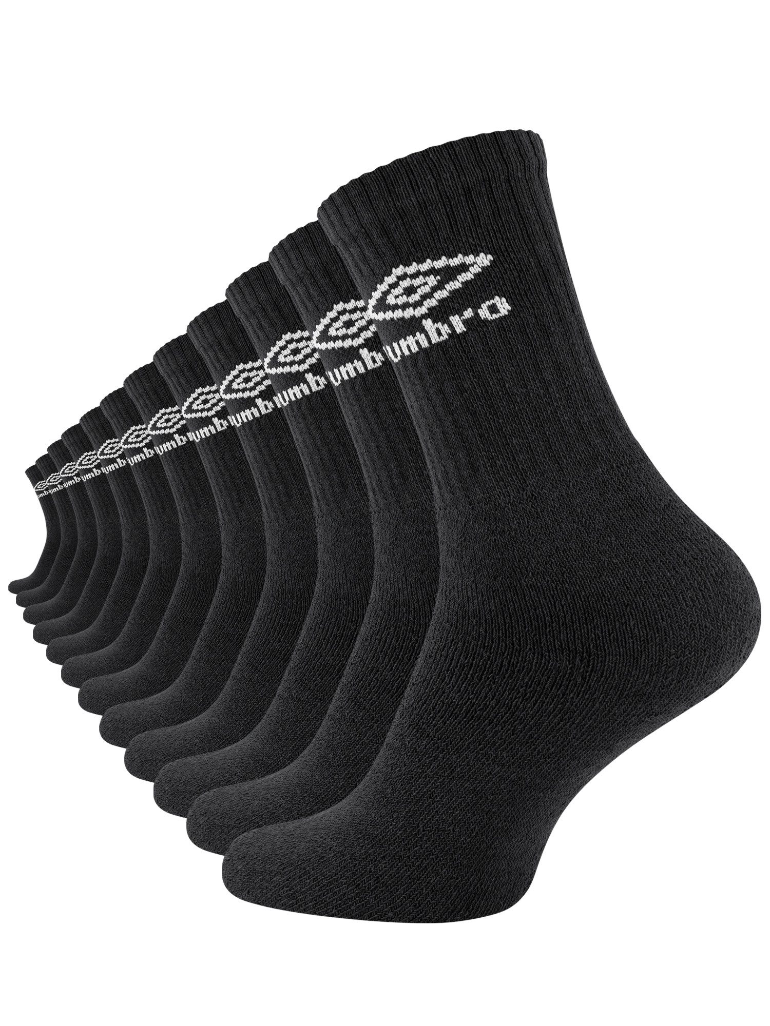 Umbro Socken Umbro Socken (12-Paar) mit stoßdämpfendem Vollfrottee-Fußbett