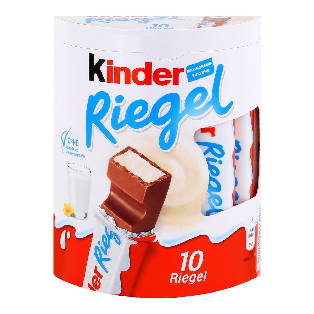 FERRERO Gläser-Set Kinder Riegel Sammel-Tasse Fan-Edition "Puzzle" & 10 Kinder Riegel je