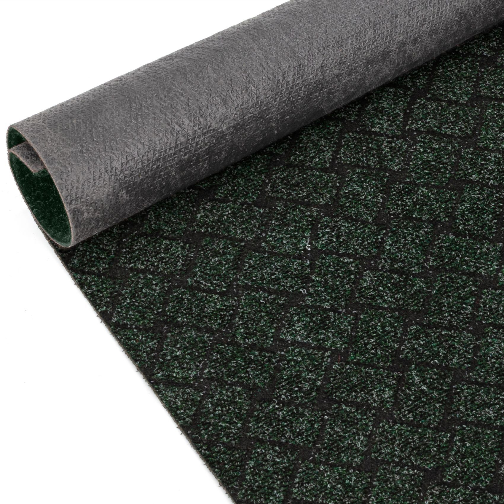 Melbourne Höhe: Grün Textil Fußmatte Pflasterstein, Vorleger Läufer Flurläufer Läufer Textil Rechteckig, ANRO, 6 mm,