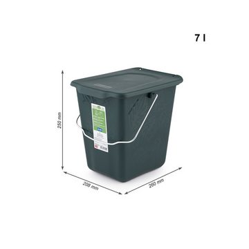 ROTHO Komposter Komposteimer Greenline 7 L, 26 x 20,8 x 25 cm