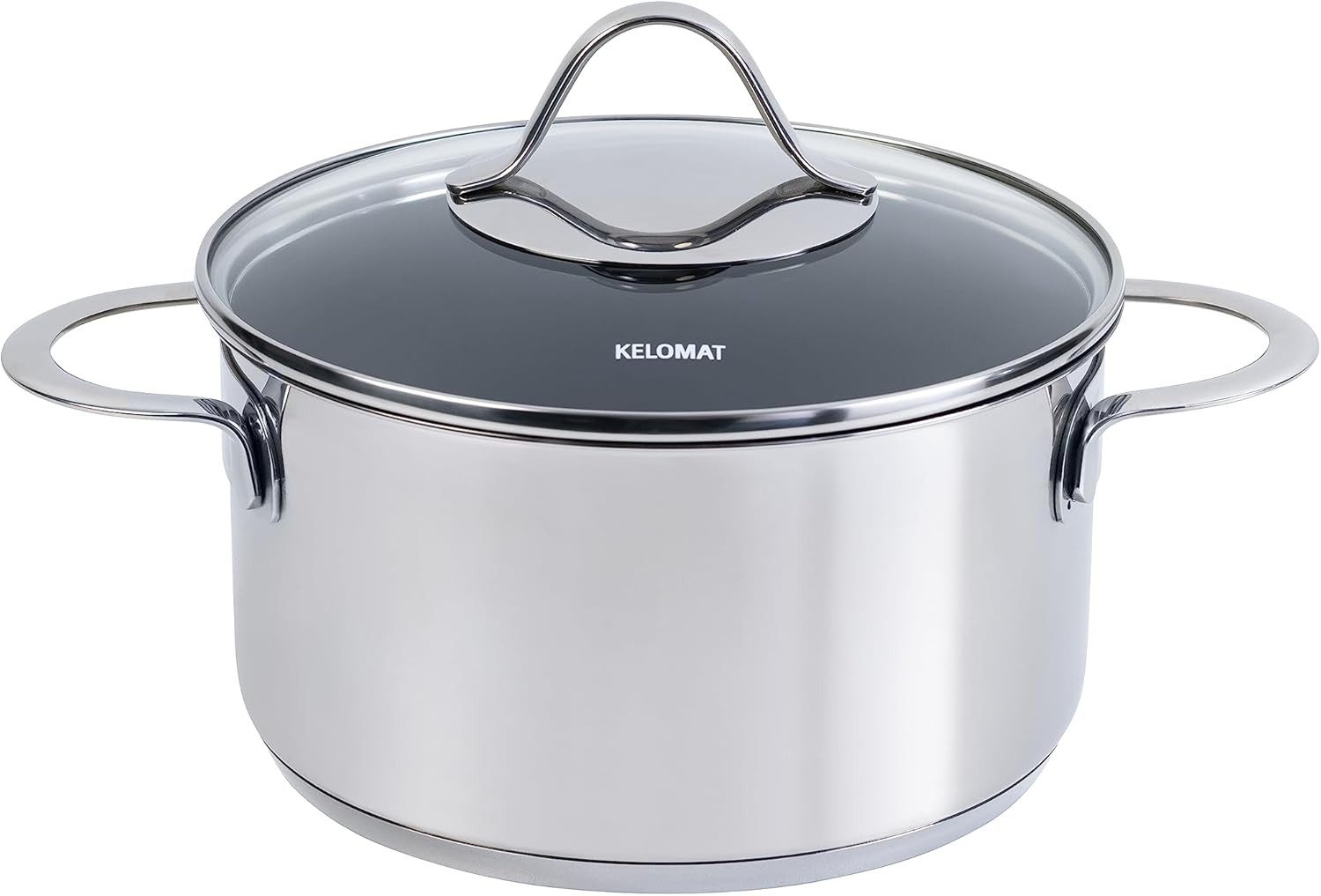 Riess Kochtopf Kelomat Fleischtopf 20cm 3,7L mit Glasdeckel KM CALIPSO