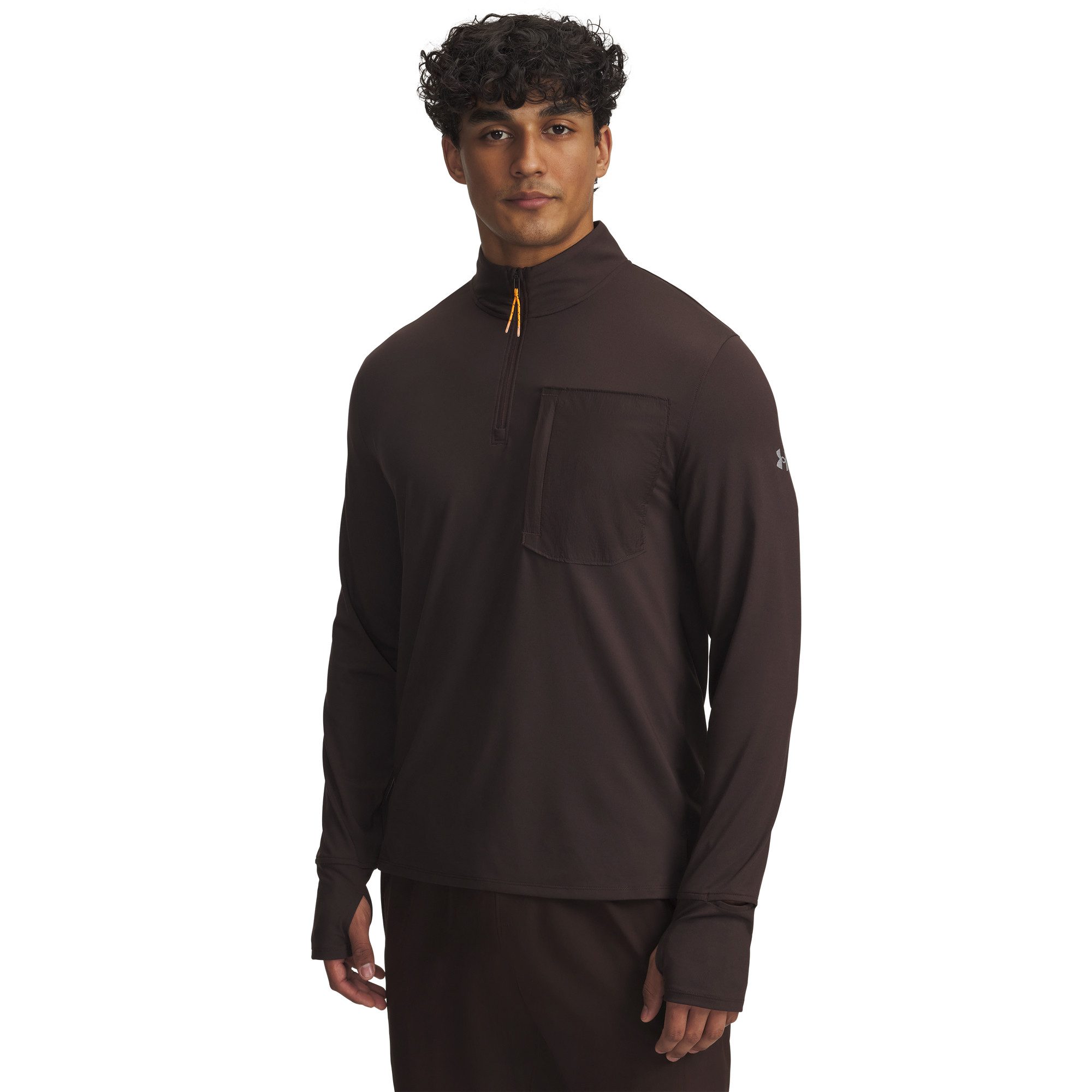 Under Armour® Fleecepullover Under Armour Herren Trainingstop Trail Run 1/4 Zip 1383244