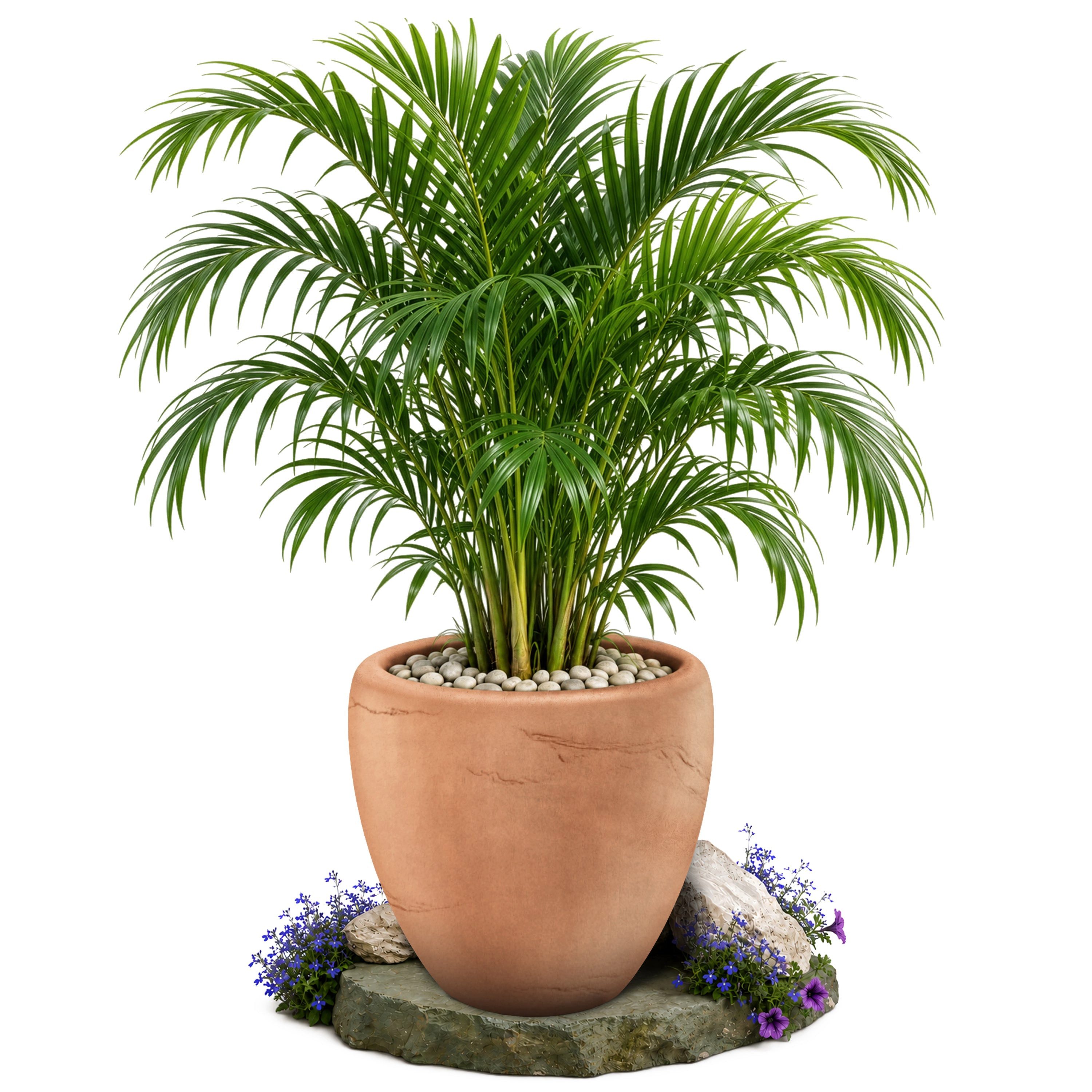 YourCasa Pflanzkübel Quarrix Blumentopf groß außen, rund, Natur-Steinoptik, Ø 40–60 cm (1 St), Natur-Steinoptik, rund