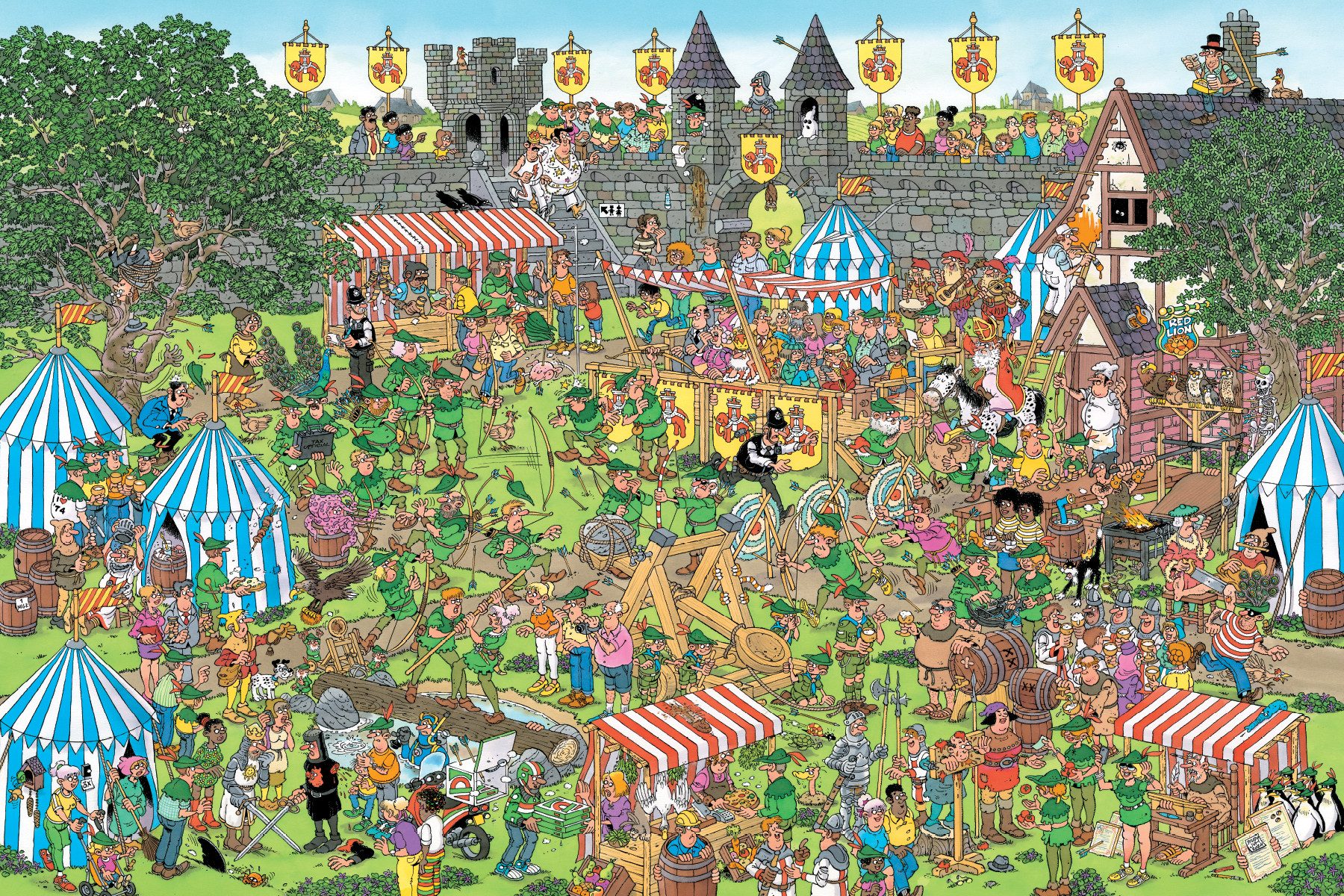 Jan van Haasteren Puzzle Jan van Haasteren, Robin Hood Festival, 1500 Teile günstig online kaufen