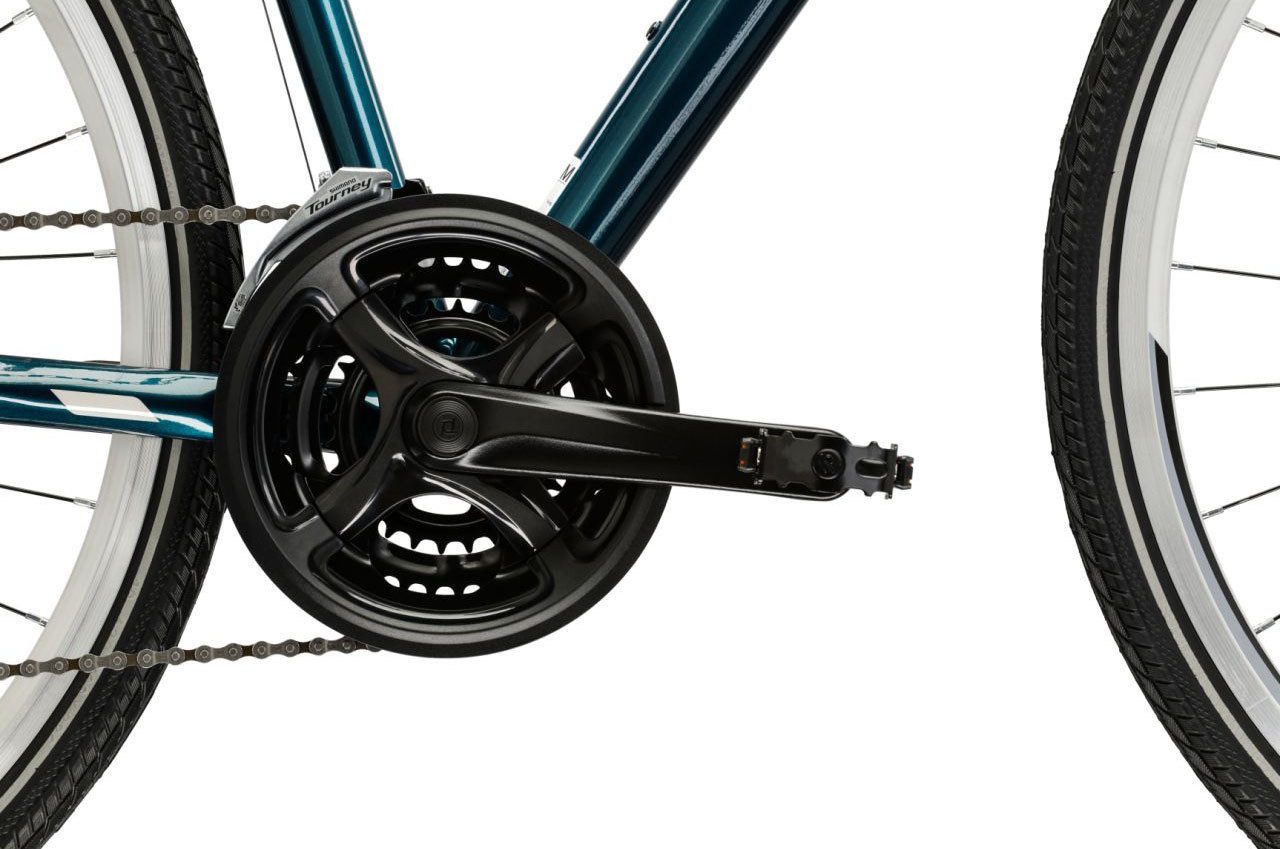 Kross Cross Bike Women's 28" Move 1.0 Turquoise 24 Gears, 24-Speed ​​Shimano ACERA M3020 Derailleur, Derailleur Gears