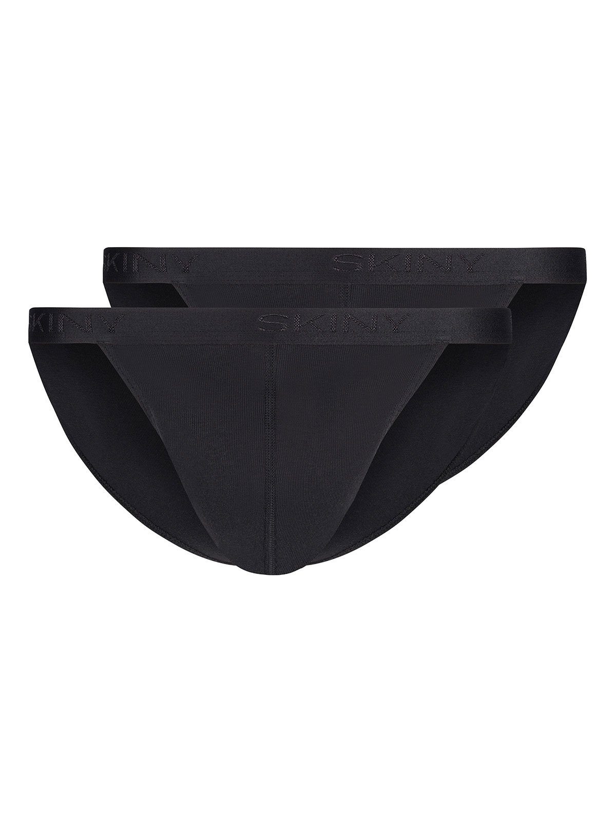 Skiny Slip Herren Tanga 2er Pack Cotton Rib (Packung, 2-St) -