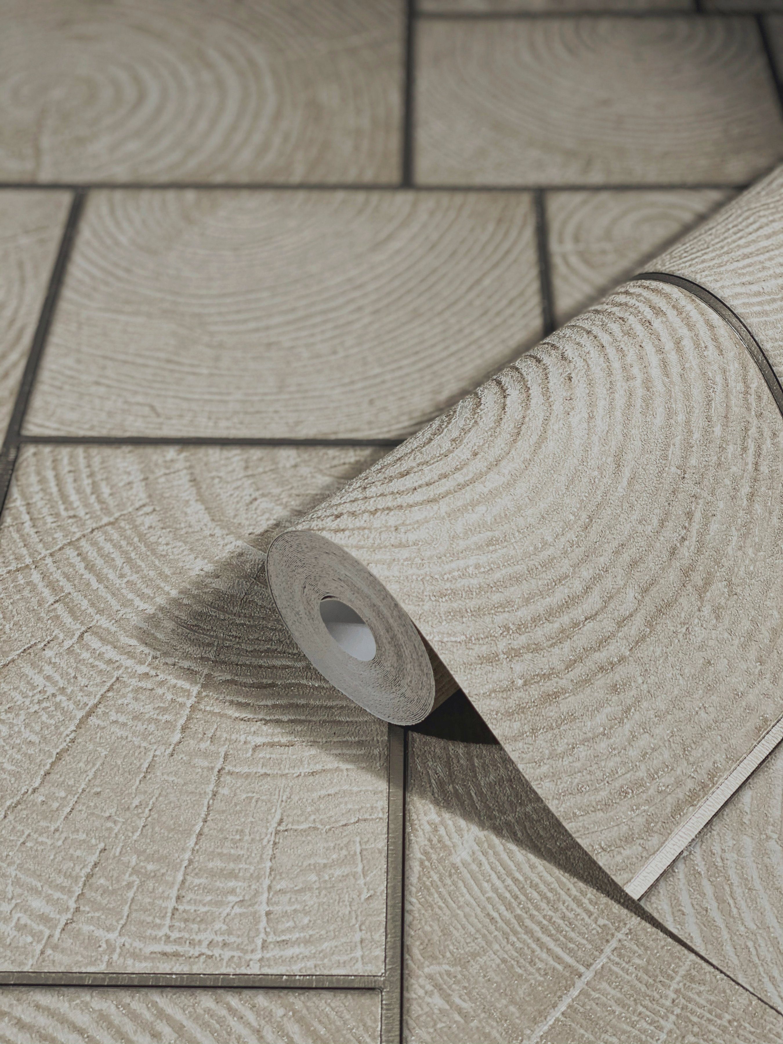 Marburg Vliestapete, Holz, natürlich, schimmernd, (1 günstig online kaufen
