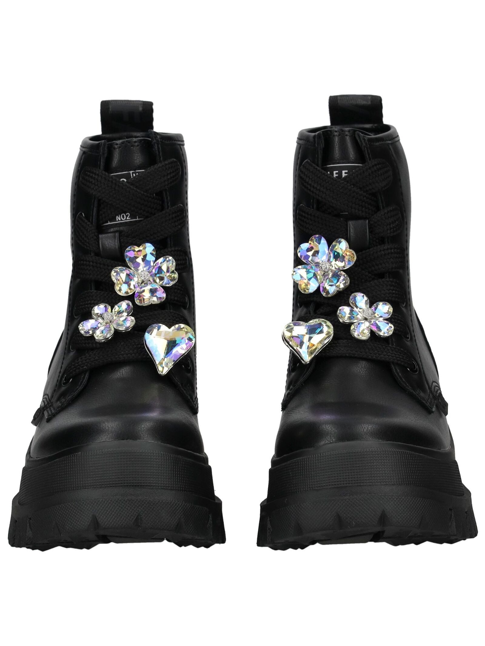 Buffalo Buffalo Stiefelette Lederimitat Schnürstiefelette