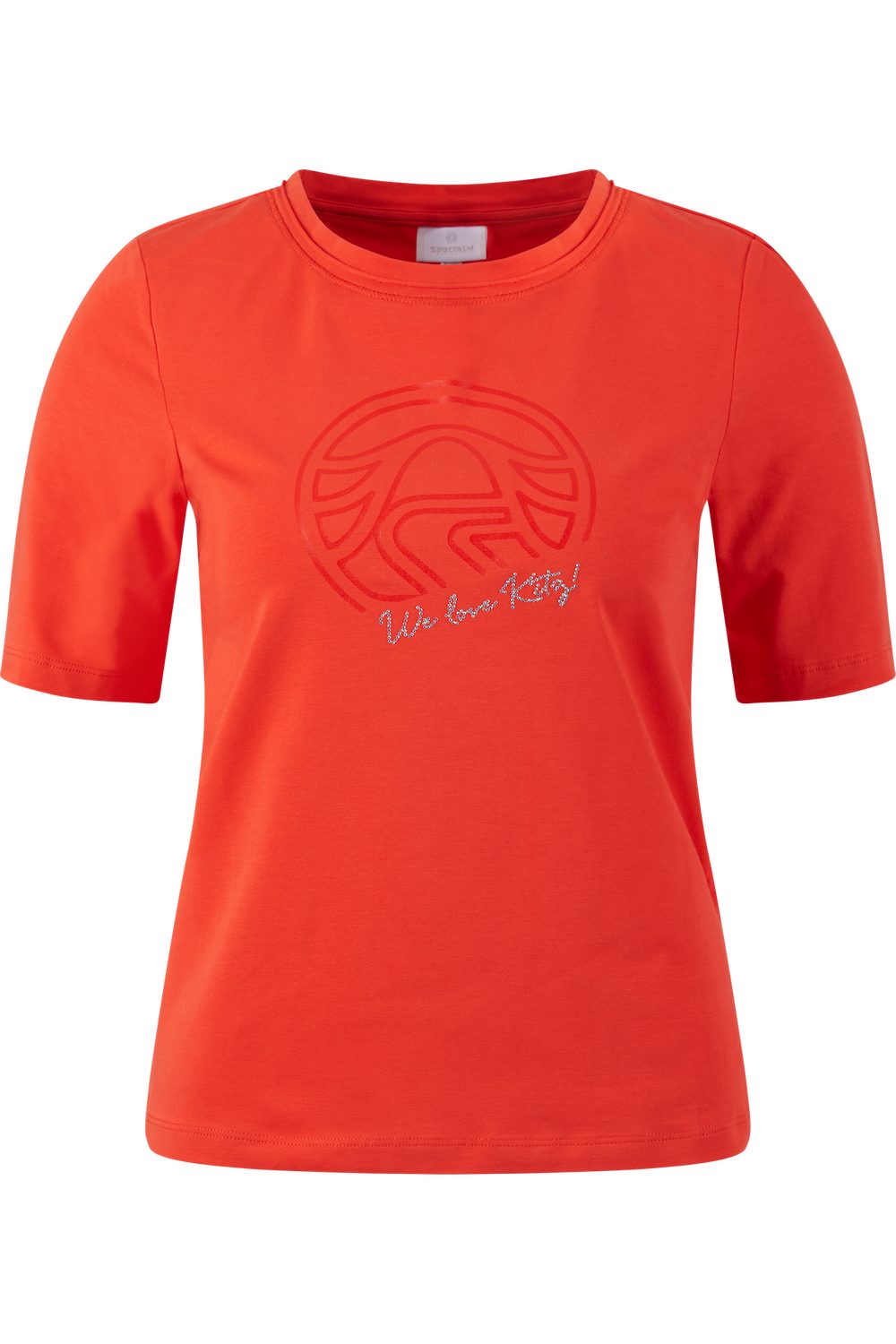 Sportalm Kitzbühel T-Shirt Eva Motiv Exklusiver glitzernder Silikonprint auf hochwertigem Baumwolljersey.