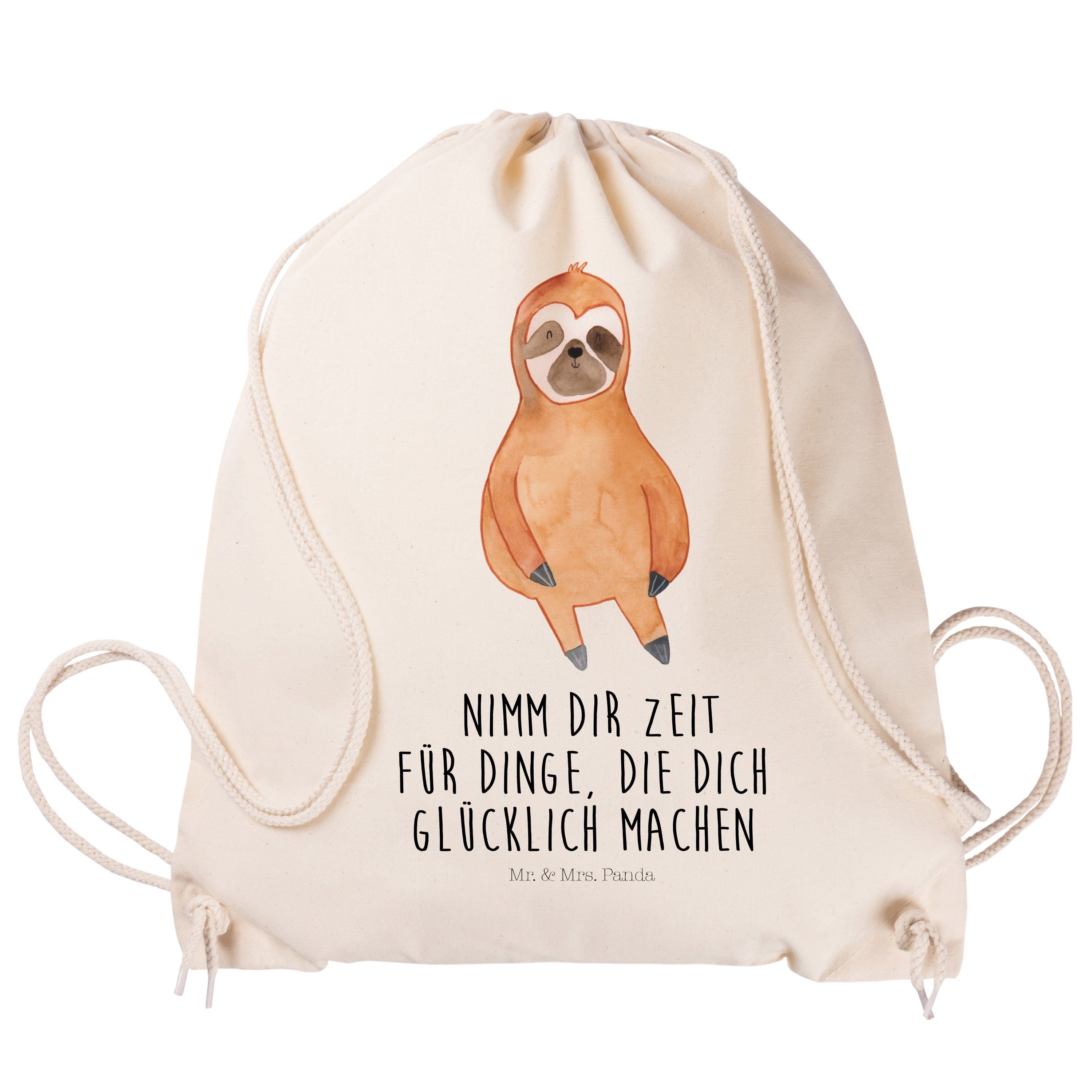 Mr. Faultier Faultier - (1-tlg) Panda Pause, Sporttasche - Tasche, Transparent Zufrieden & Geschenk, Mrs.