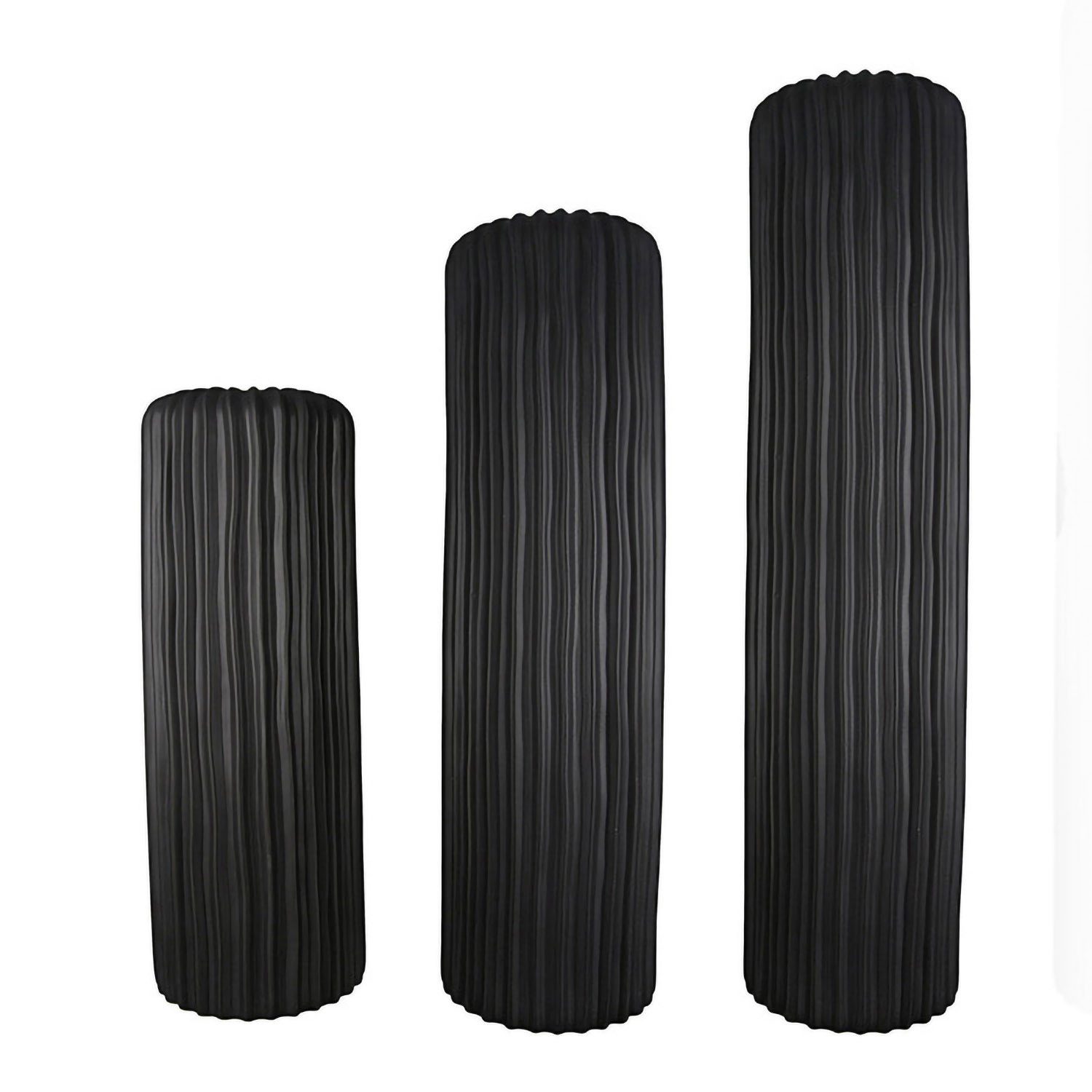 Casablanca by Gilde Bodenvase Vase Fjord schwarz H. 58 cm (1 St) günstig online kaufen