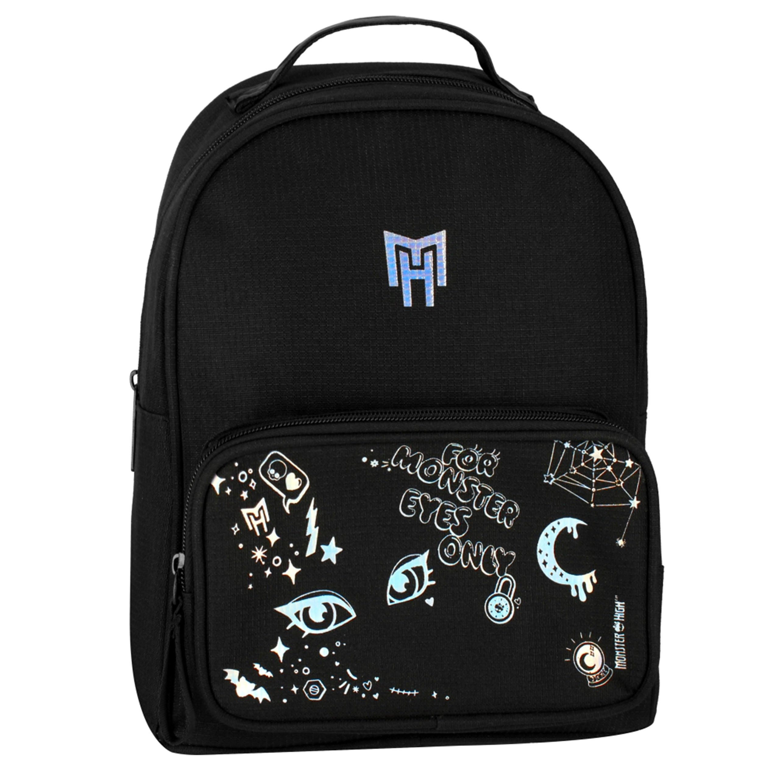 Starpak Vorschulranzen Monster High Schwarzer Jugendrucksack für Mädchen, STARPAK – Bild 5 von 5