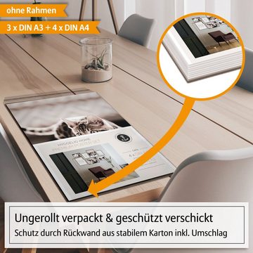 Hyggelig Home Poster, Tier (Set, 7 St), Knickfreie Lieferung Qualitätsdruck Dickes Papier