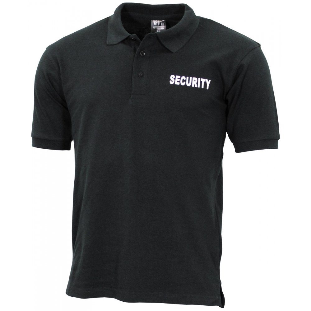MFH Poloshirt ProCompany Poloshirt, schwarz, Security, bedruckt - 3XL