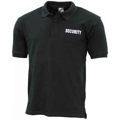 MFH Poloshirt ProCompany Poloshirt, schwarz, Security, bedruckt - M