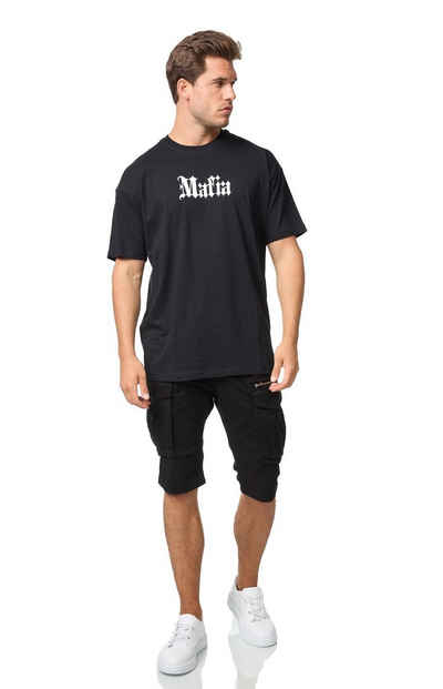 Denim House T-Shirt Herren T-Shirt, Oversize Fit, "Mafia & Escobar" Druck