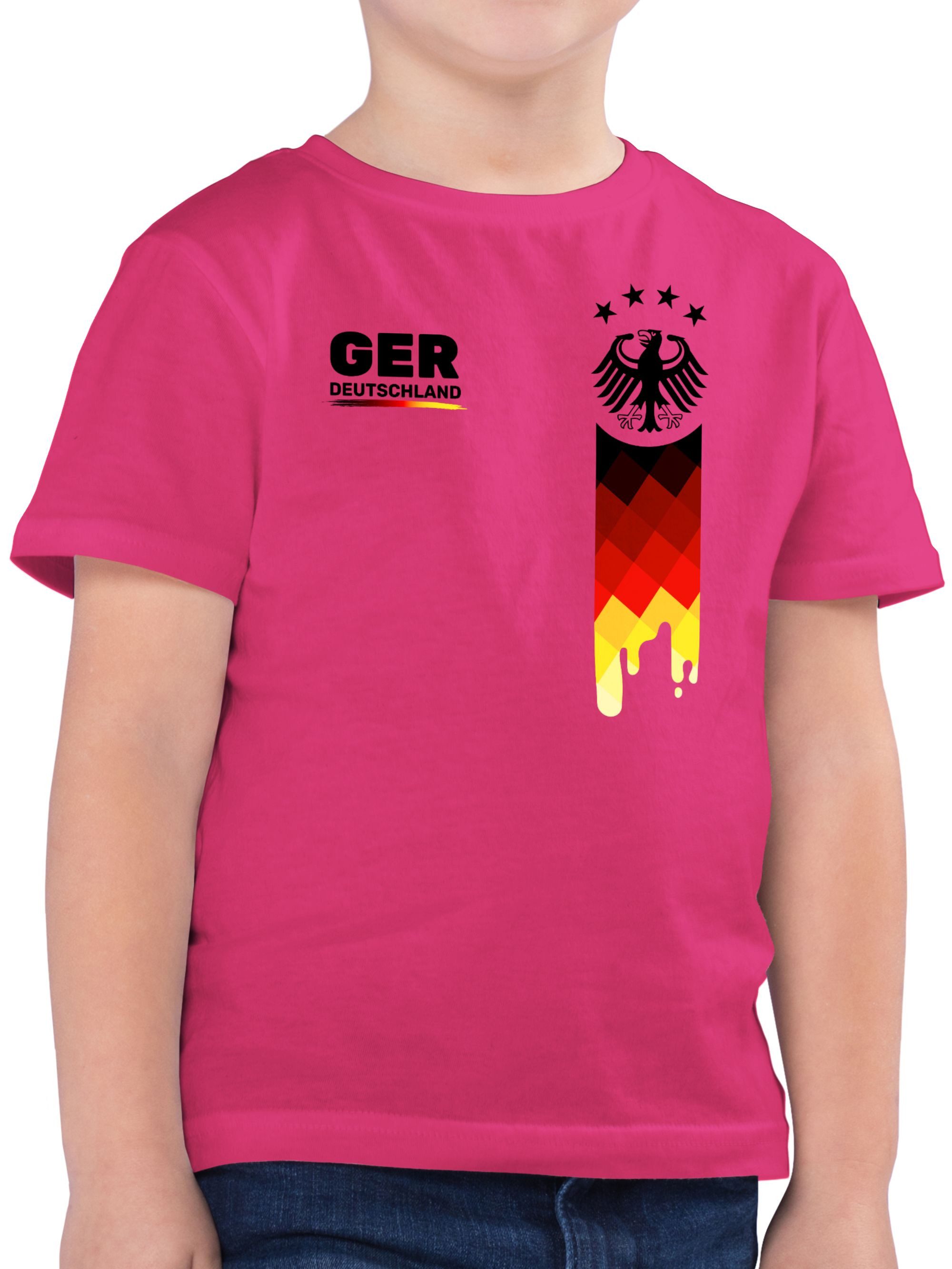 Shirtracer T-Shirt Deutschland Trikot, GER Fanartikel mit Deutschland Flagge (1-tlg) 2026 Fussball WM Fanartikel