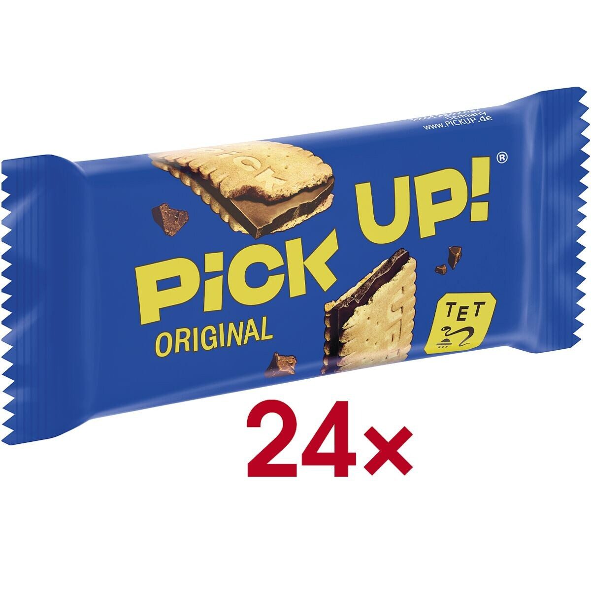 PICK UP! Kekse PiCK UP! Choco, 24er Pack Doppelkeks-Riegel