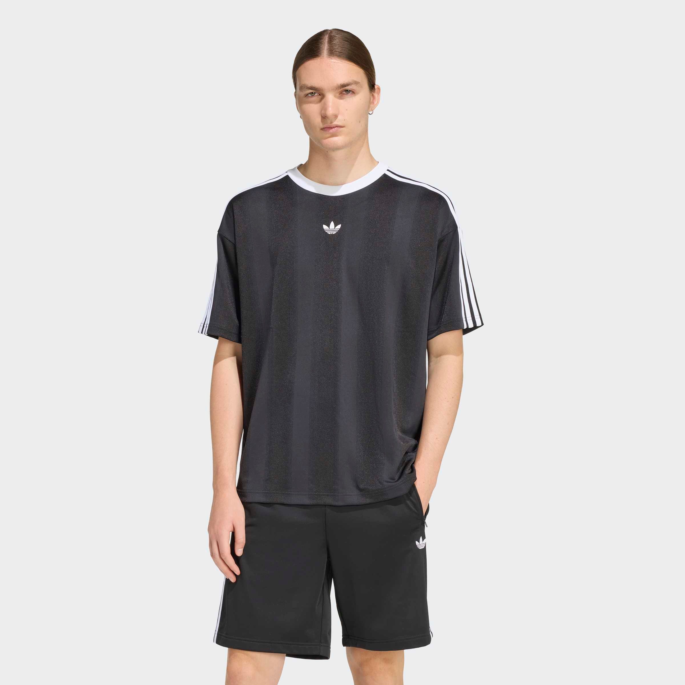 adidas Originals T-Shirt JACQUARD JERSEY lockere Passform, Rundhalsausschnitt, mit klassischem Trefoil Logo