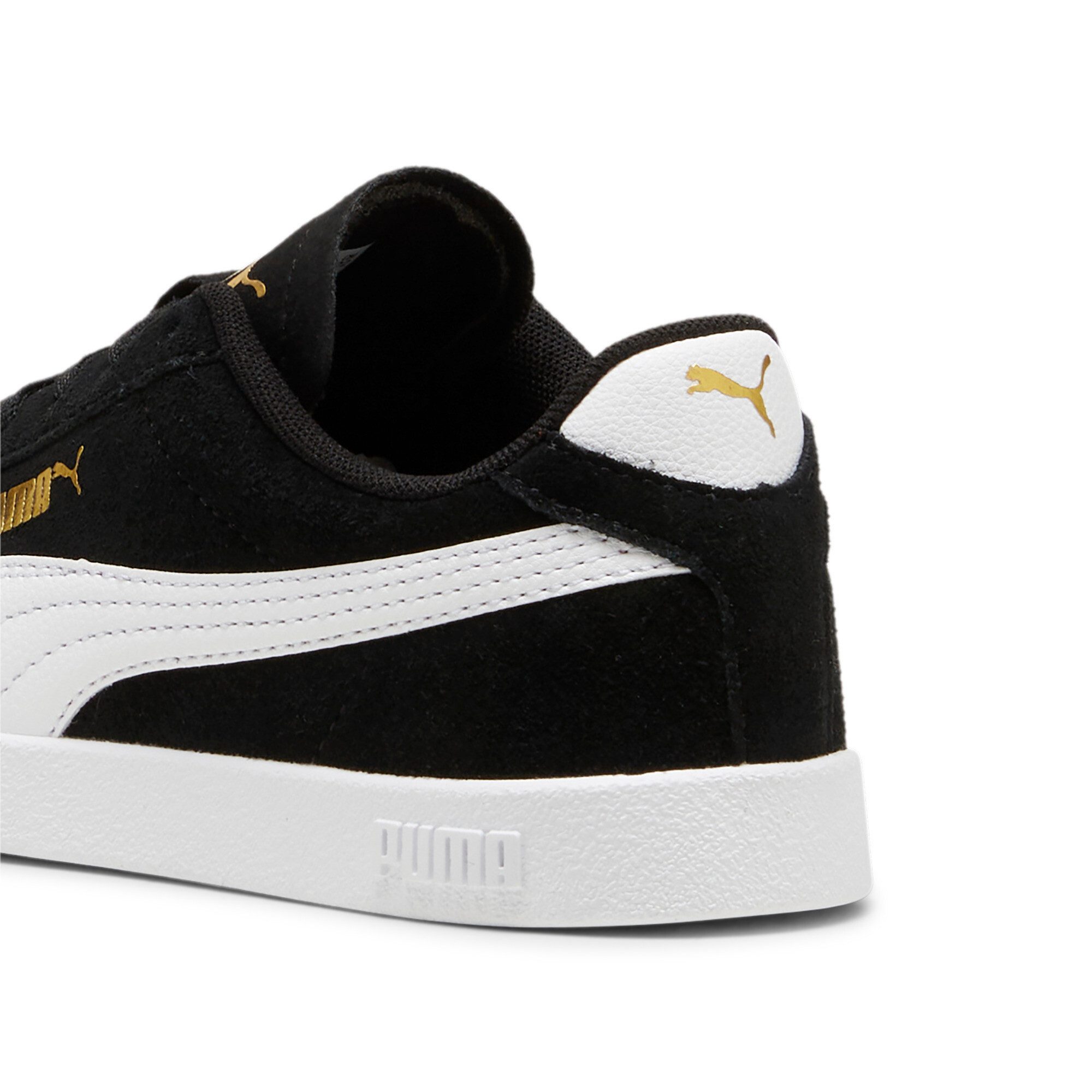 PUMA CLUB II JR Sneaker aus Leder, mit Schnürung, mit leicht profilierter Gummilaufsohle