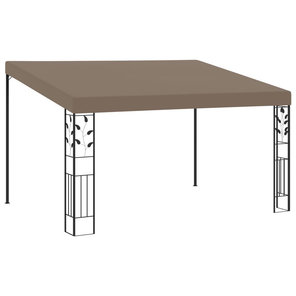 Partyzelt Wand-Pavillon 4x3x2,5 m Taupe
