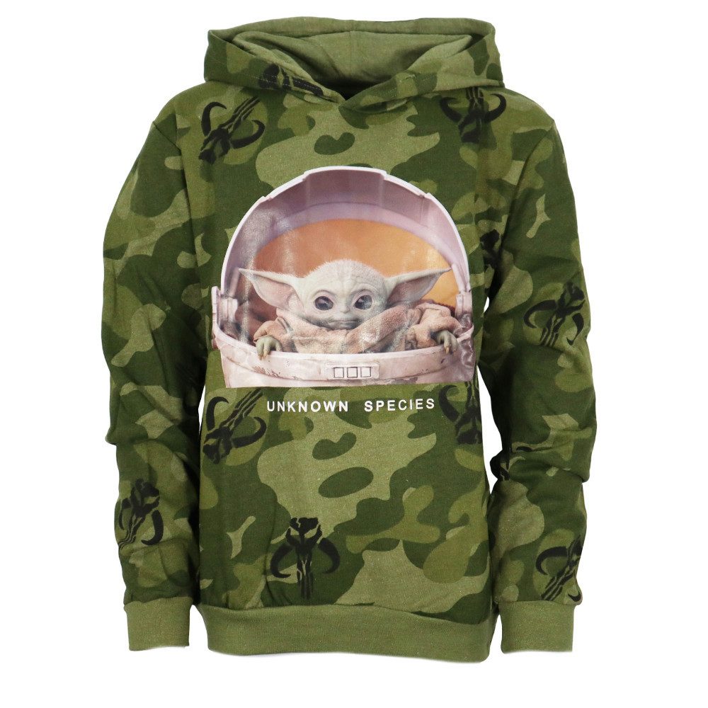 Star Wars Kapuzenpullover Star Wars Mandalorian Baby Yoda Jungen Hoodie