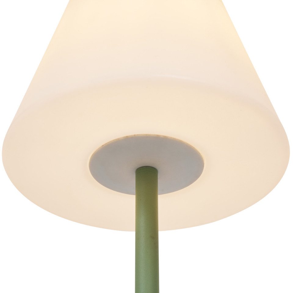 Qazqa Außen-Stehlampe Virginia fl, ohne Leuchtmittel, Warmweiß, QAZQA Außen Boden­leuchte, e27, Grün, Stahl, Modern