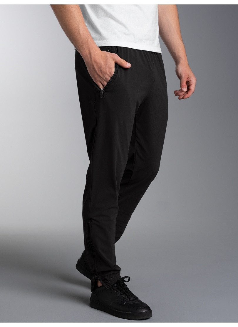 Trigema Jerseyhose TRIGEMA Freizeithose mit Bein-Reißverschluss (1-tlg)