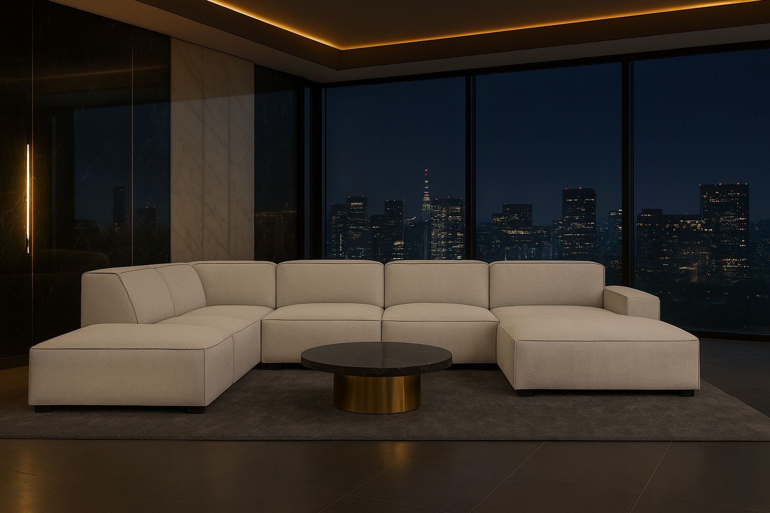 Kaiser Möbel Ecksofa Ecksofa Cursal V – großes modulares Design für Stil und Komfort, Einzelsofa