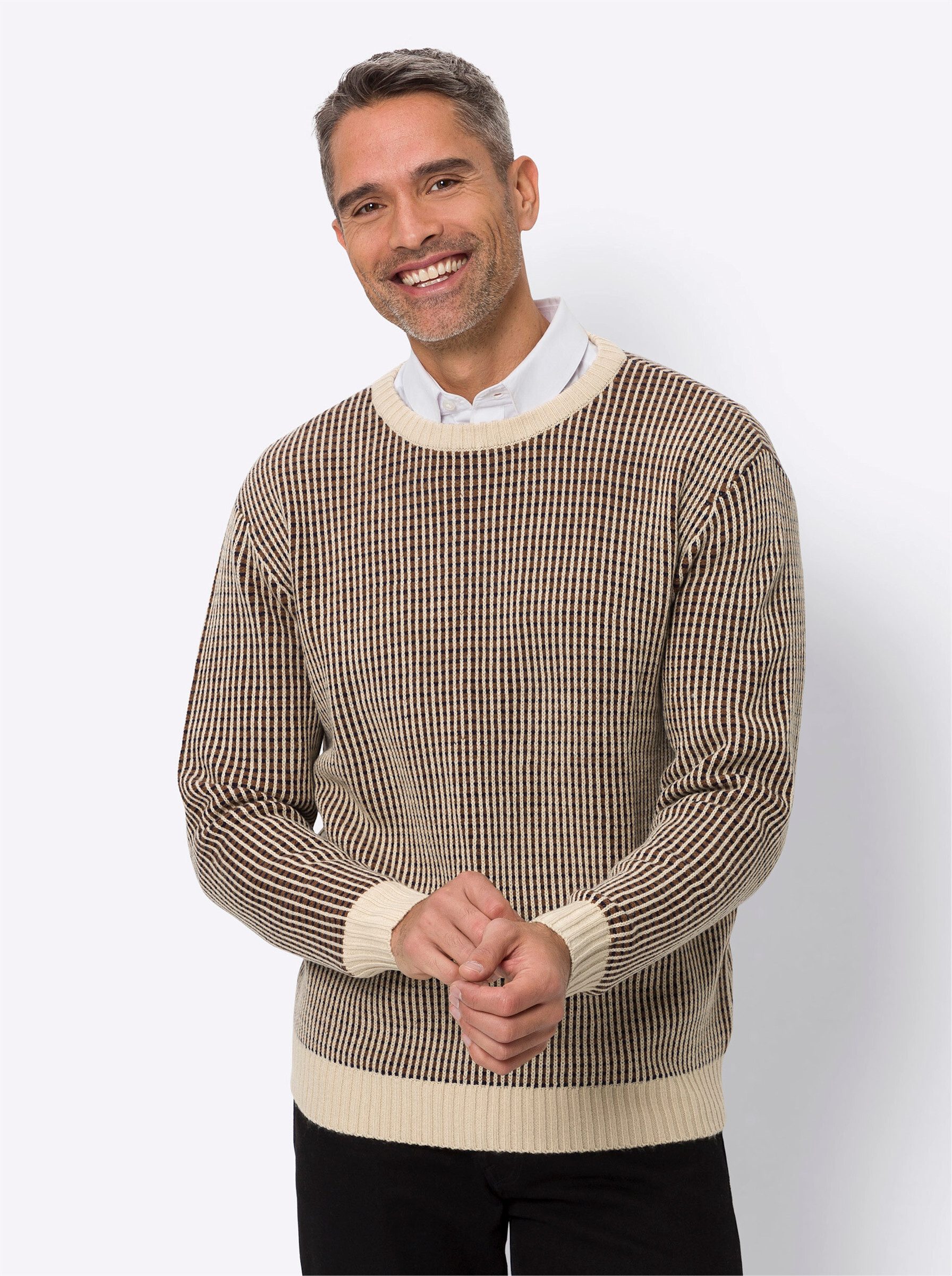 Strickpullover Rundhalspullover