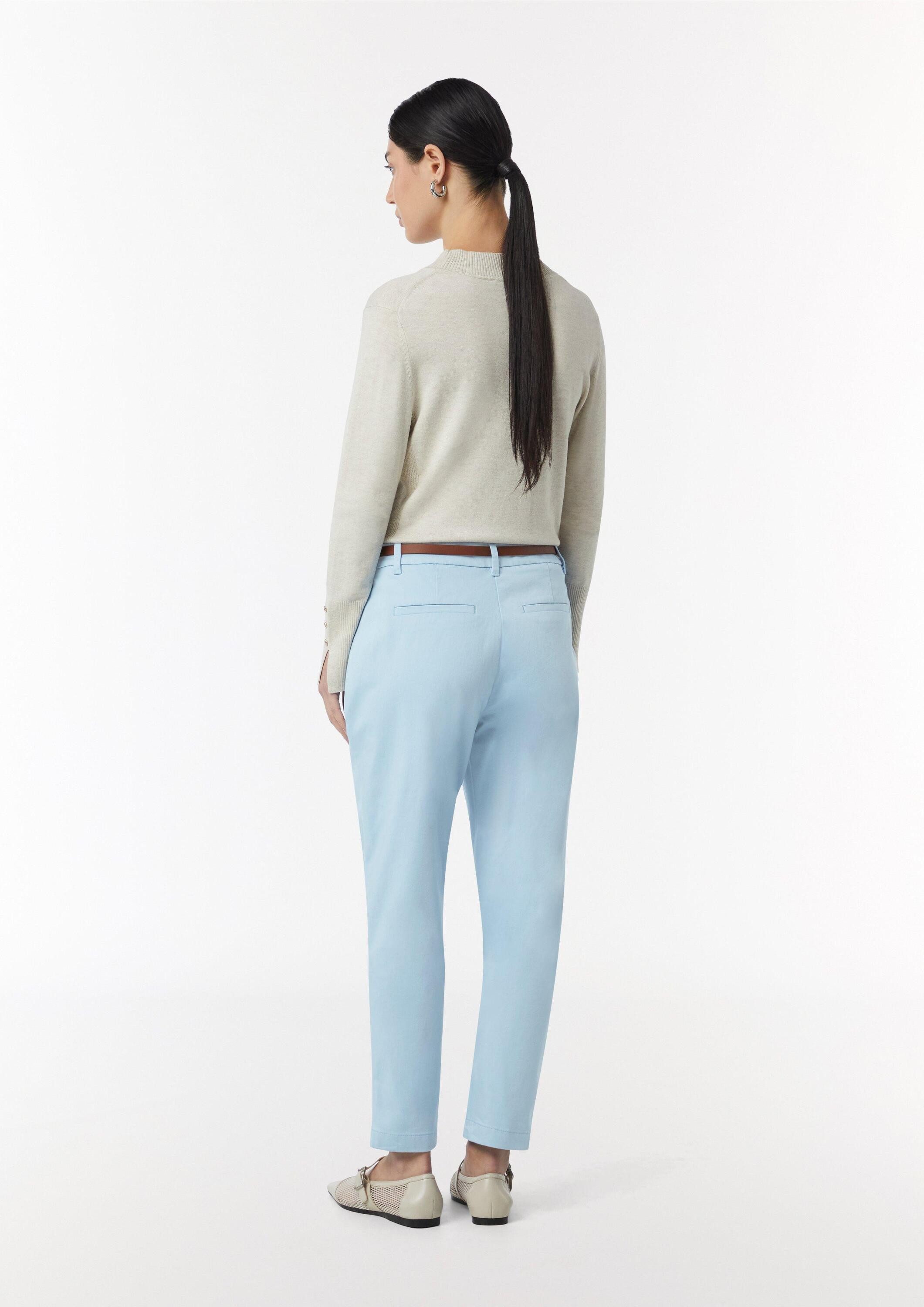 comma Chinos Hose Chinohose mit Gürtel