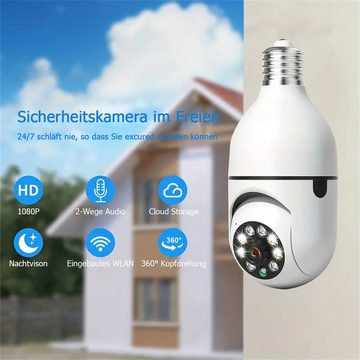 Bifurcation Drahtlose WiFi-Glühbirnen-Smart-Kamera, 360°-Panoramaüberwachung Smart Home Kamera (1-tlg)