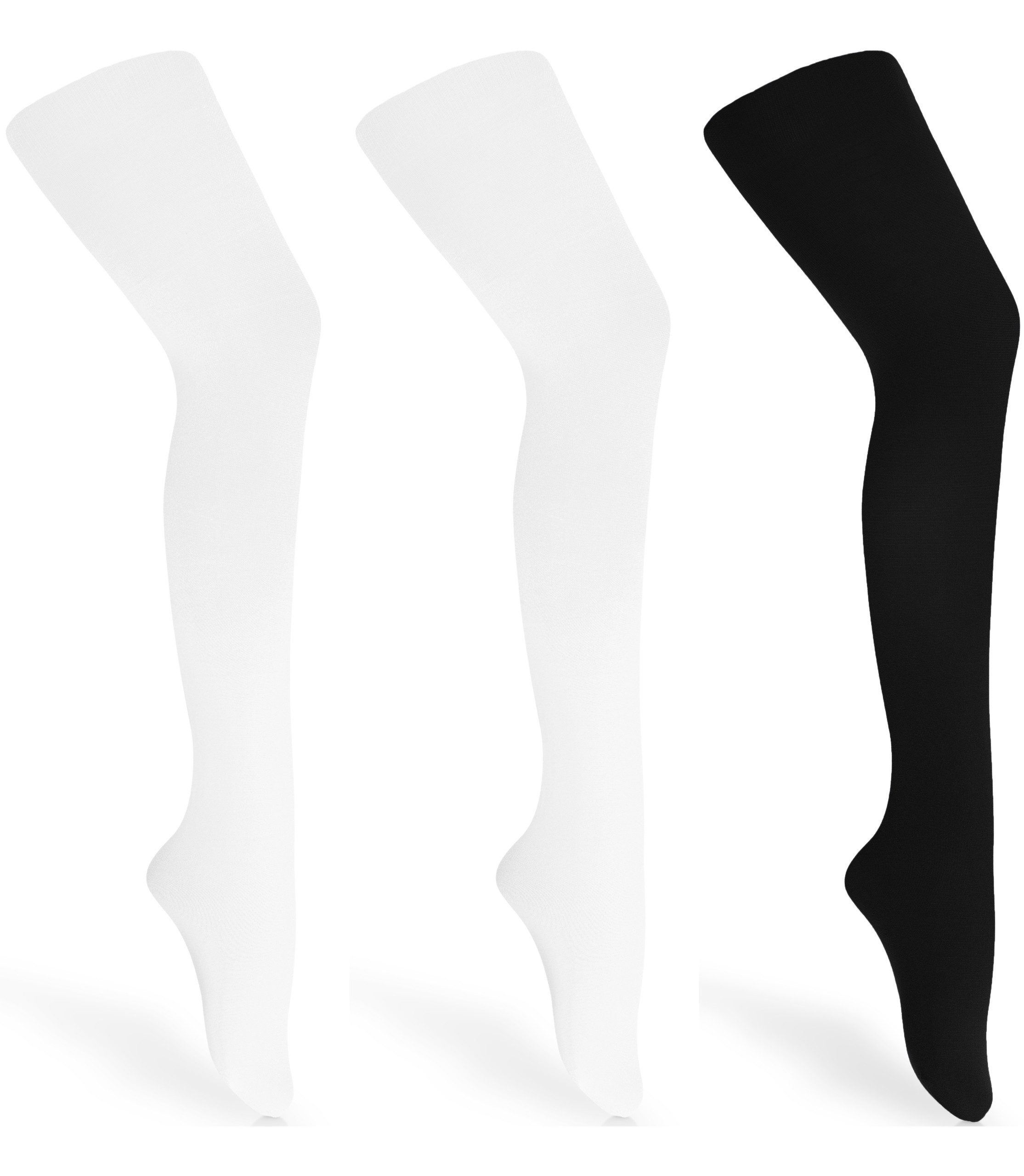 Strumpfhose 3er Pack Kinder Strumpfhose für Mädchen Microfaser 60 DEN WL-010
