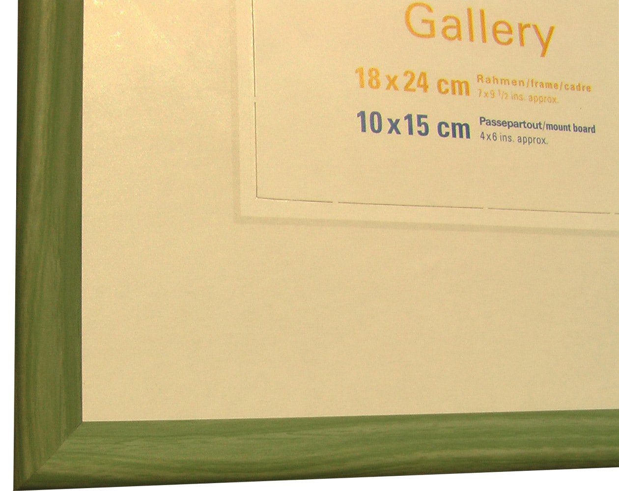 Hach, Querformat, Echtglas, in Hoch-und Bilderrahmen Kunststoff, 24 cm Oslo Becker grün + 24 Fichte MasterLine x Made Portraitrahmen, grün, Fotorahmen, x 30 30 Germany cm