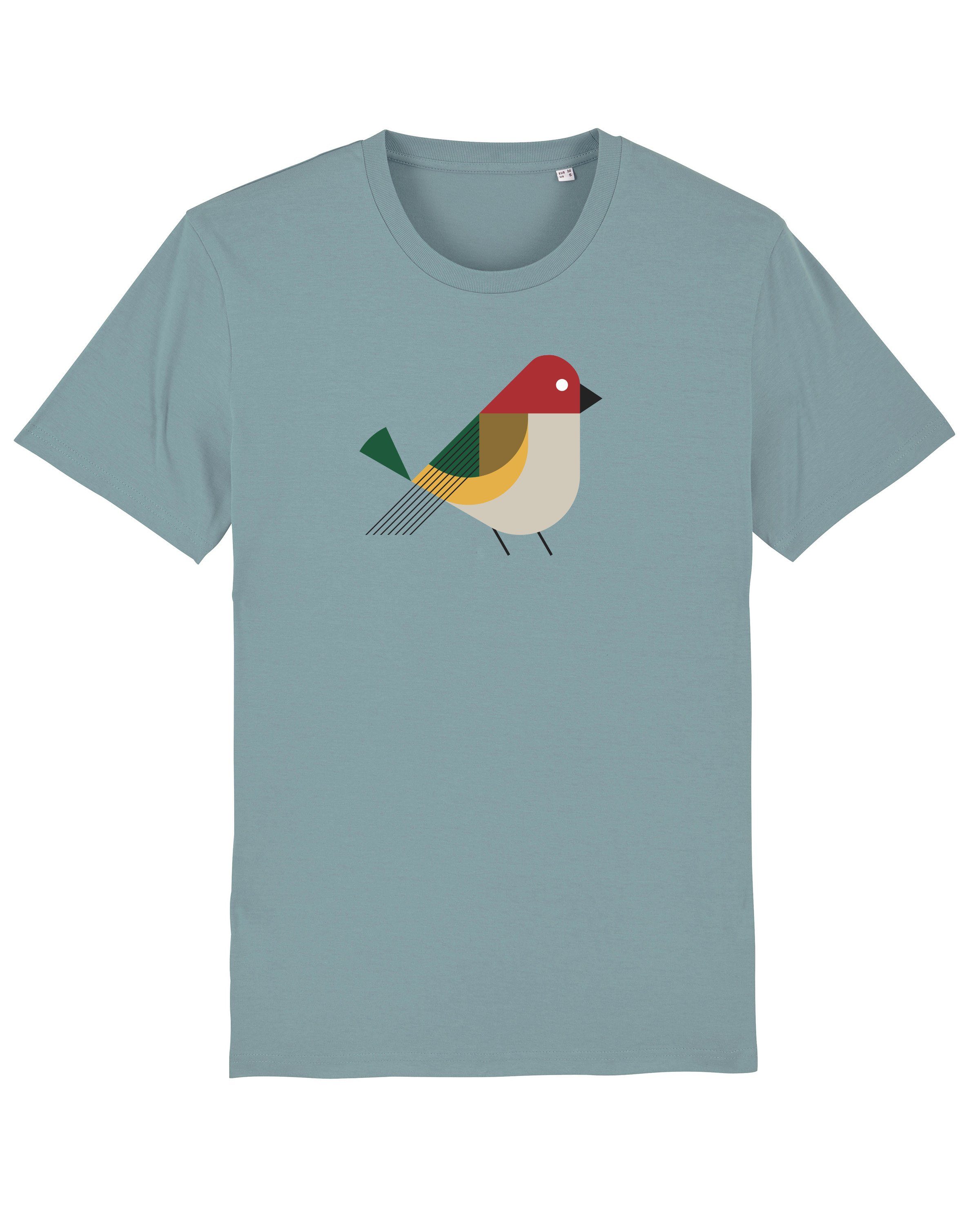 ocker (1-tlg) Vogel Print-Shirt wat? Apparel
