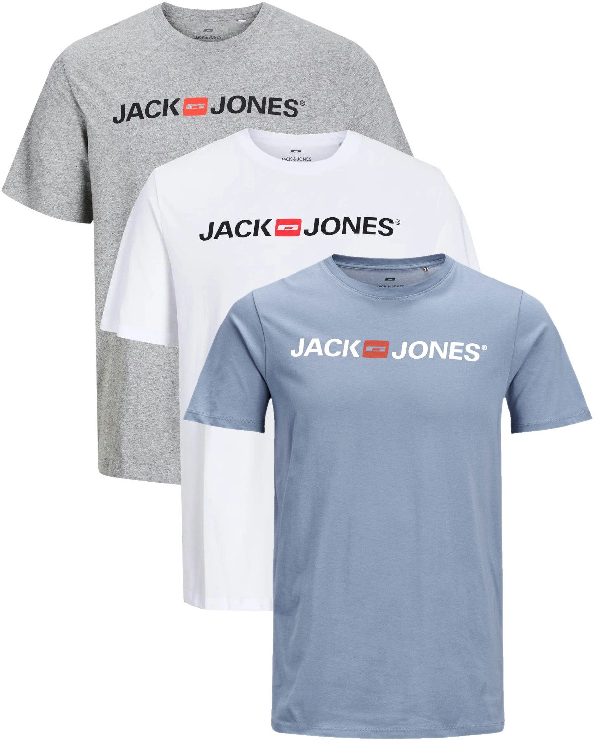 Jack & Jones T-Shirt Stilvolles Slim-Fit oder Regular Shirt mit Printdruck günstig online kaufen
